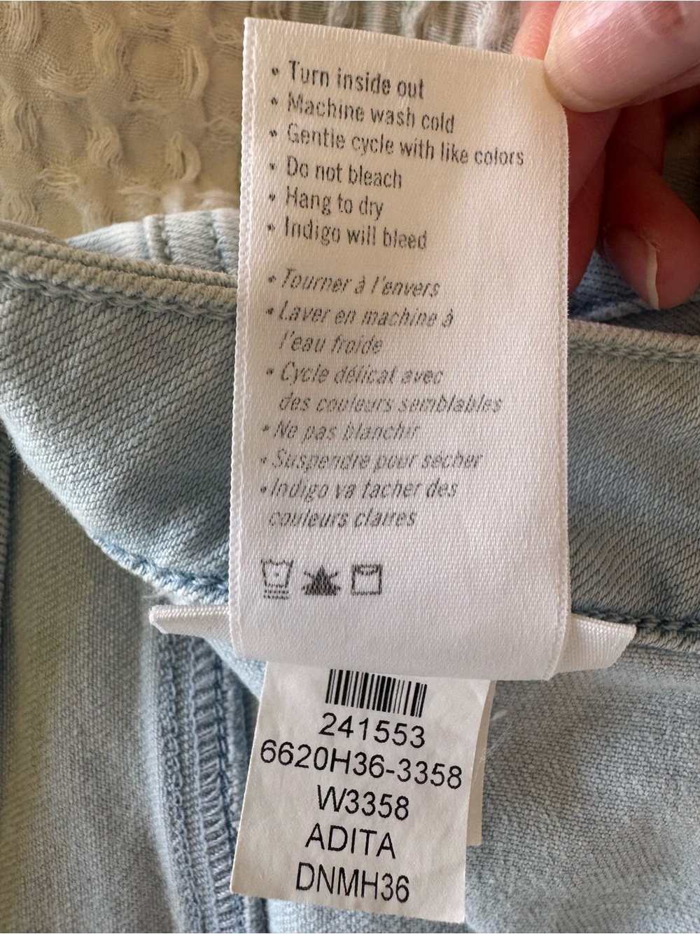 PAIGE Light Blue High-Rise Wide Leg Jeans - Picture 10 of 10